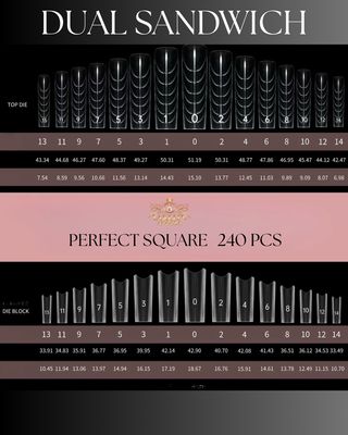 SANDWICH DUAL FORM PERFECT SQUARE 240 PCS