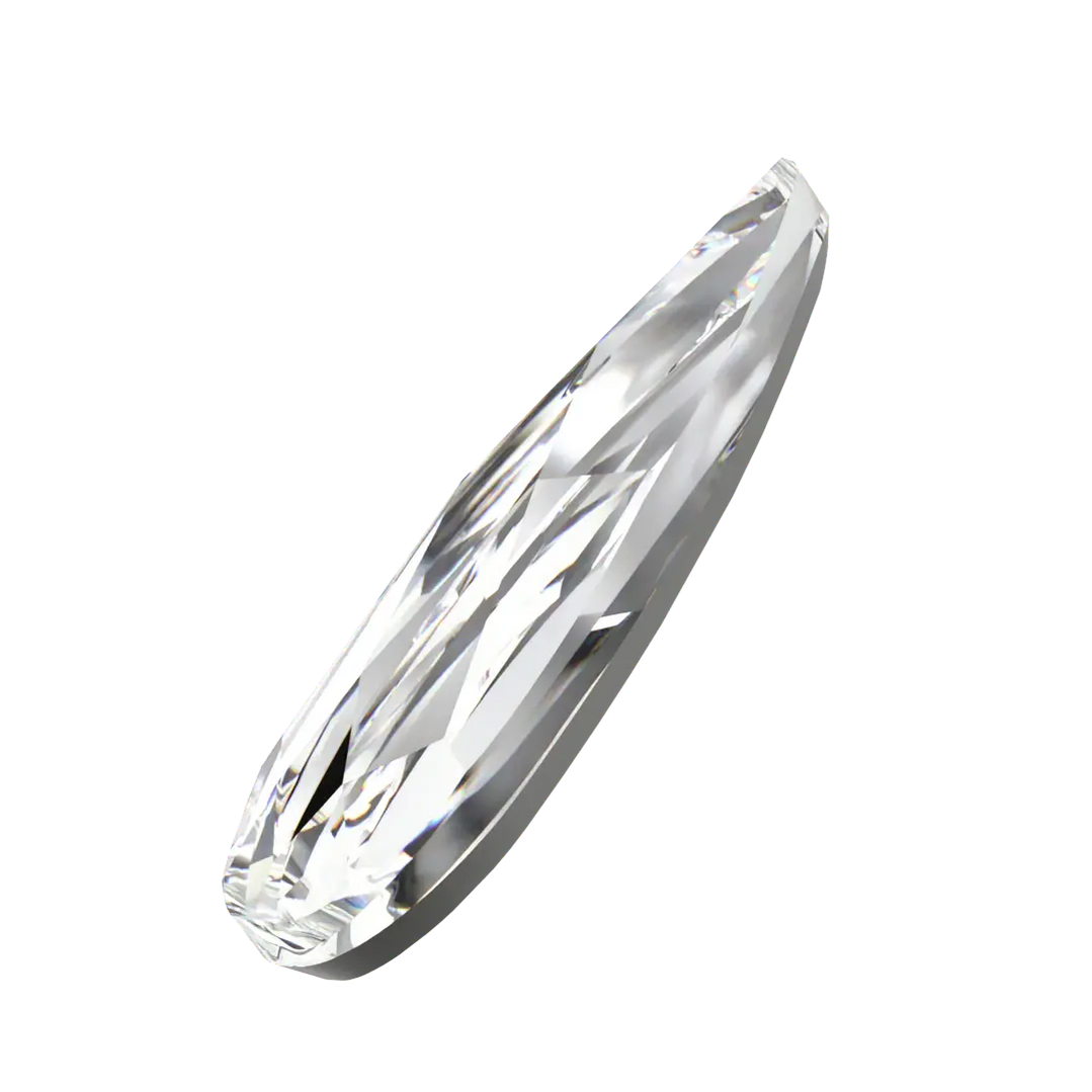 Serinity Flat Back Crystals Non Hotfix Raindrop (2304) Crystal (PACK OF 6). /10X2.8 MM