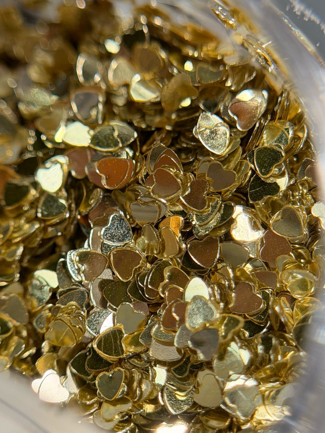 DECORACION CORAZONES GOLD   5ML