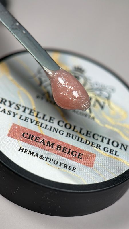 CREAM BEIGE  CRYSTELLE BUILDER GEL  HEMA & TPO FREE 30 ML
