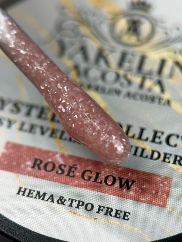 ROSE GLOW   CRYSTELLE BUILDER GEL  HEMA & TPO FREE 30 ML