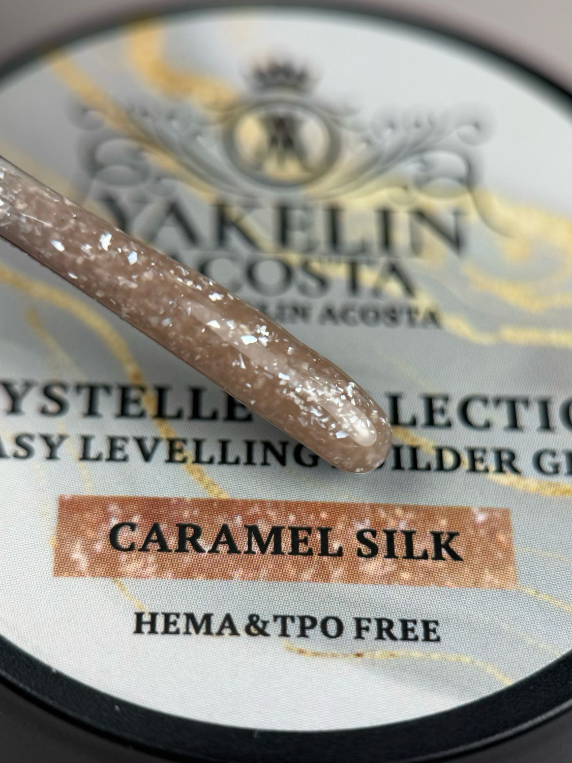 CARAMEL SILK   CRYSTELLE BUILDER GEL  HEMA & TPO FREE 30 ML
