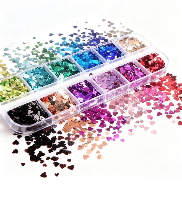 Corazones holográficos Decoración