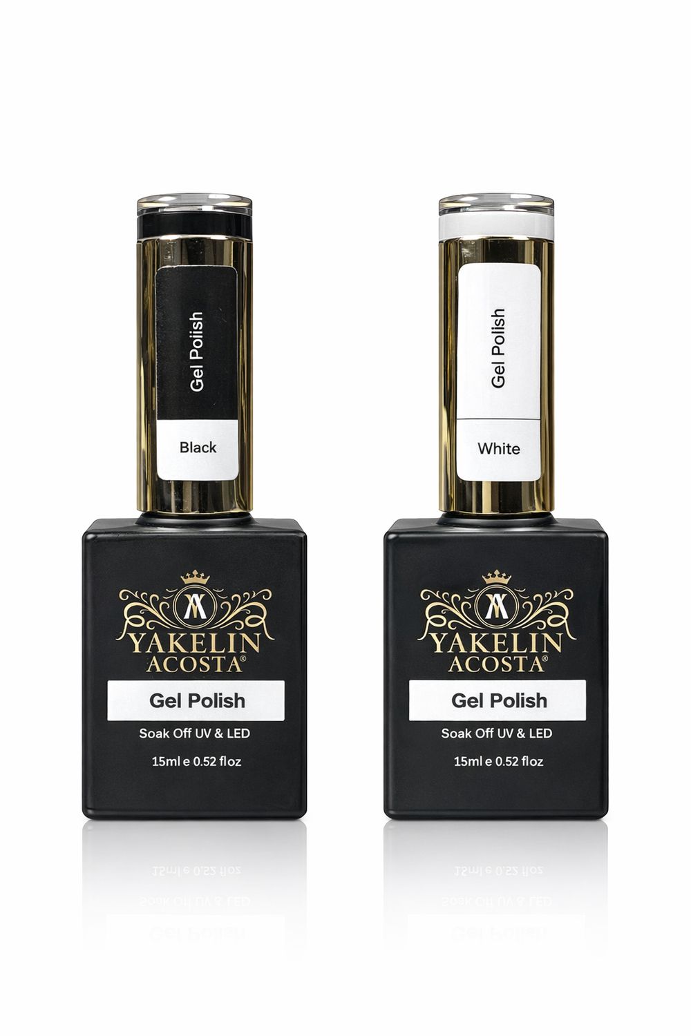 BLACK & WHITE  GEL POLISH. 15 ml