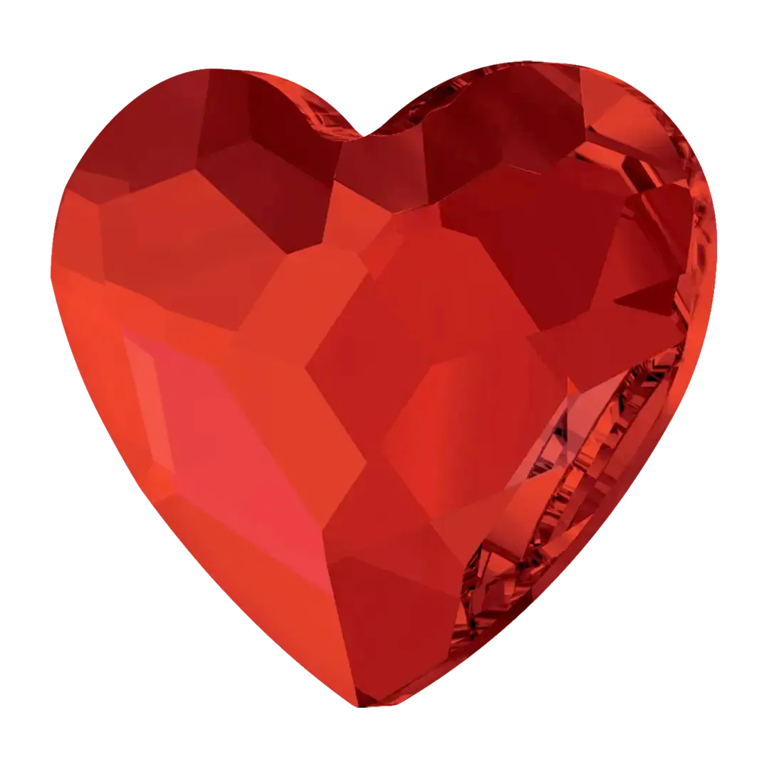 Serinity Hotfix Flat Back Crystals Heart (2808) Light Siam 6MM (PACK OF 6) Serinity Hotfix Flat Back Crystals Heart (2808) Light Siam 6MM (PACK OF 6)