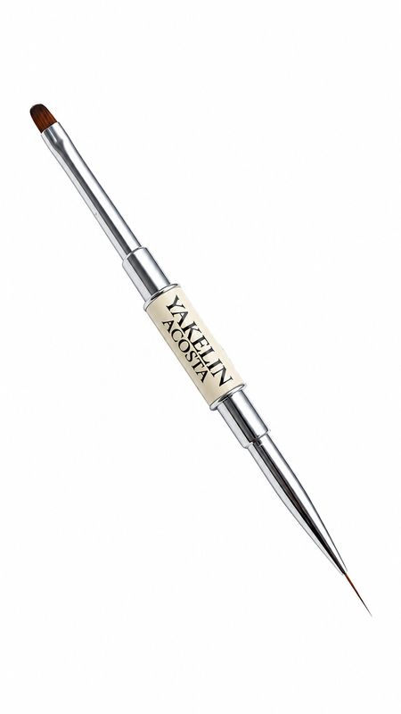GEL BRUSH OVAL CREAM   6/LINER 10mm