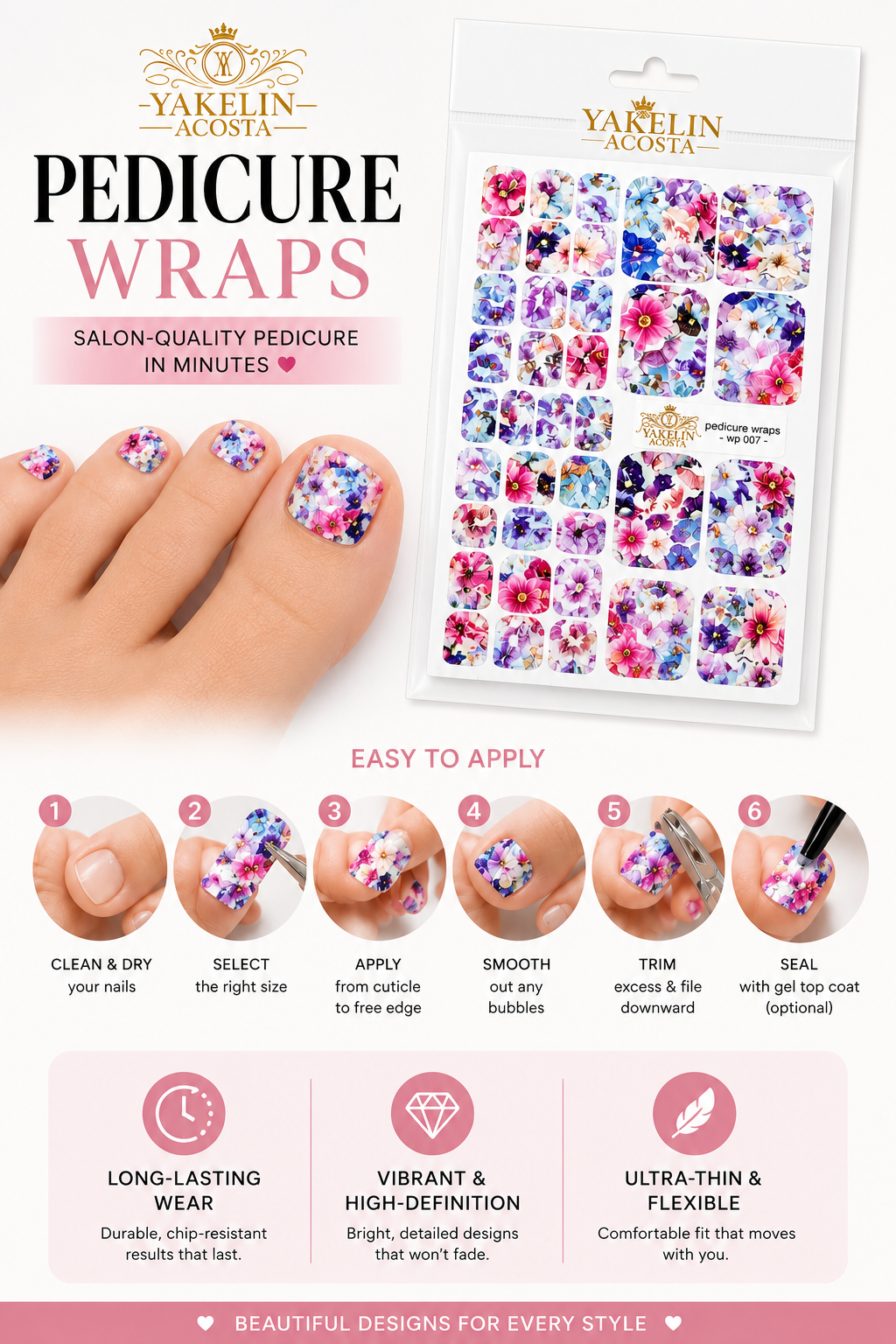 PEDICURE WRAPS