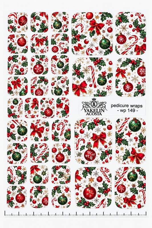 WRAPS MANICURE & PEDICURE NAVIDAD