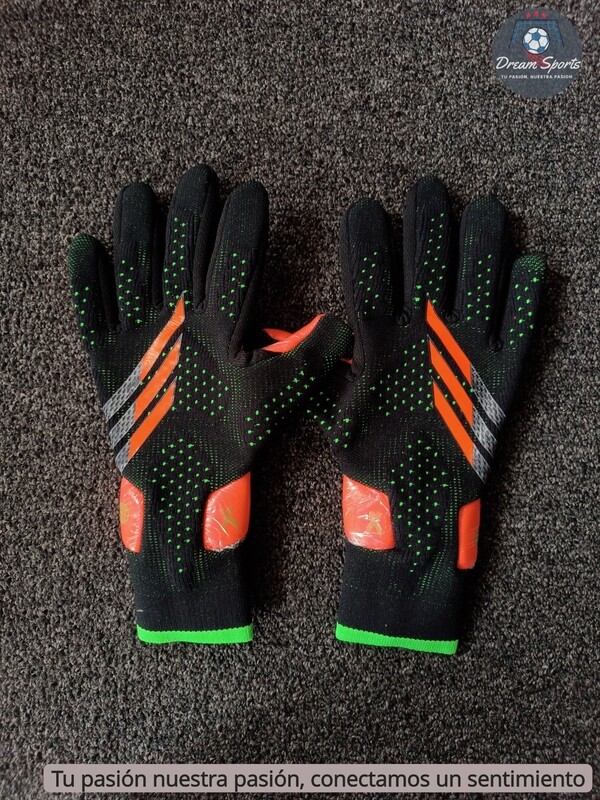 GUANTES NEGRO NARANJA ADIDAS