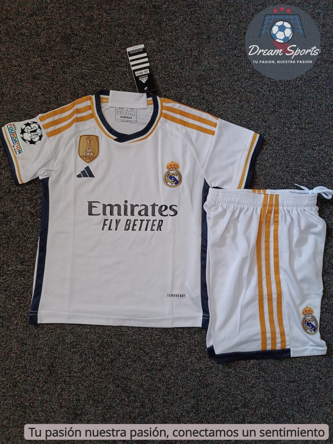 TRAJE NIÑOS REAL MADRID LOCAL 23/24