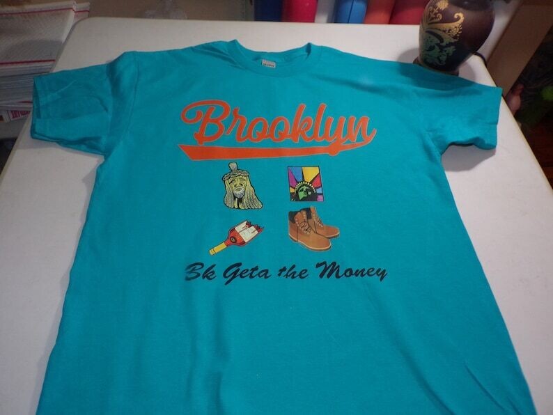 Brooklyn Geta The Money Tee/ Tropical Blue