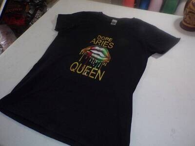 Dope Aries Queen Black Shirt