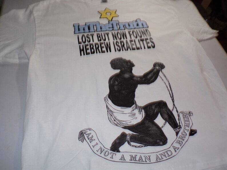 In The Truth Lost but Now Found The 12 Tribes of Israel Exclusive Stitch Work White Tee