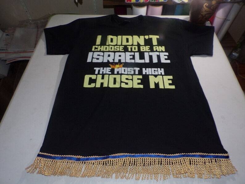 I Didn&#39;t Choose to Be an Israelite the Most High Chose Me Black Tee