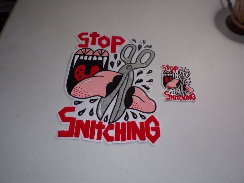 Exclusive Stop Snitching Patch Set (Scissors)