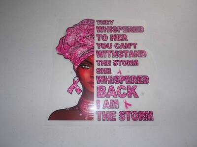 They Whispered To Her You Can&#39;t With Stand The Storm She Whispered Back I Am The Storm Iron On Patch SALE LIMITED TIME