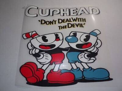Cup Head Don&#39;t Deal With The Devil Iron On Patch SALE LIMITED TIME