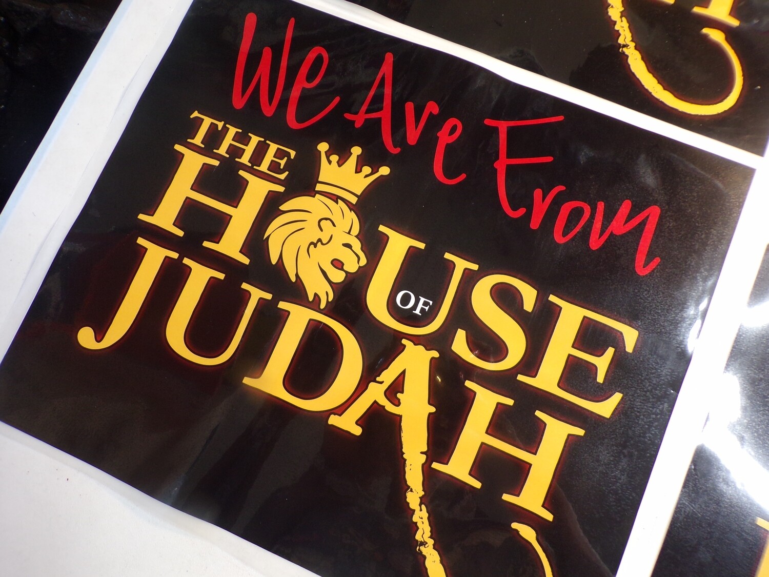 We Are from The House of Judah Iron On Patch SALE LIMITED TIME