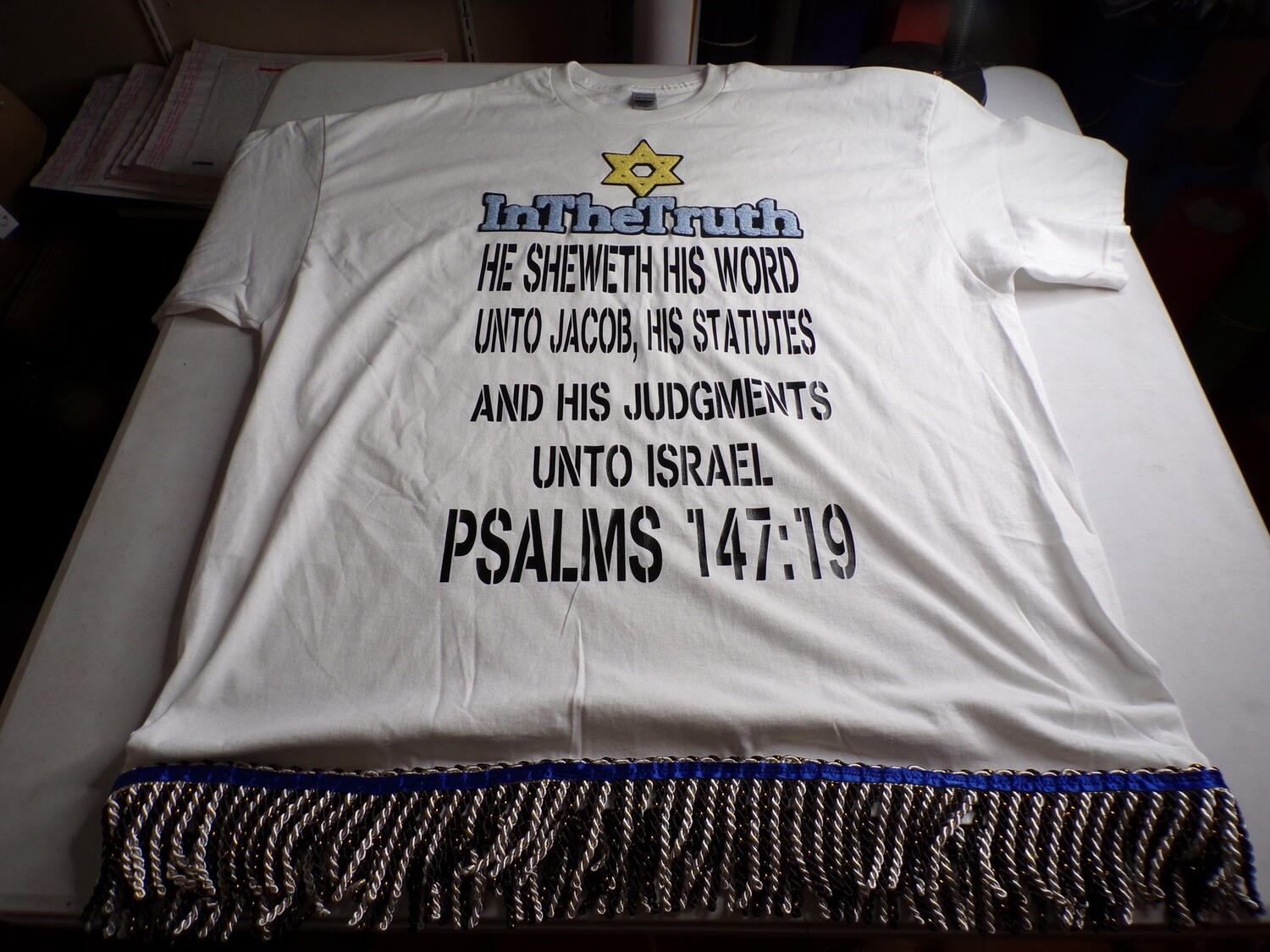 Front InTheTruth Patch He Sheweth His Word Unto Jacob  Psalms 147:19 (Back) Nobody Knows The Bible Better Then The Israelites