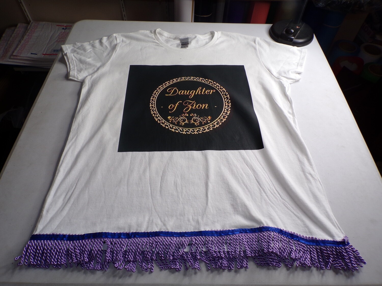 Daughter of Zion/Daughter of Israel lavender Fringes