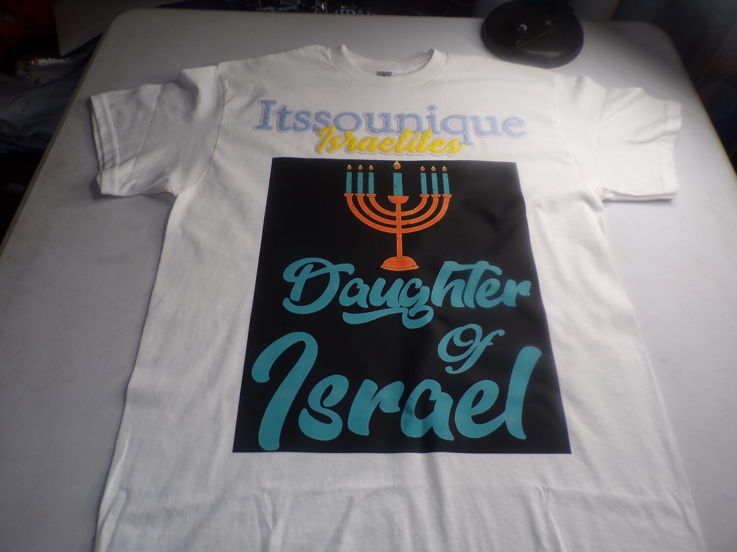 Itssounique Israelites Daughter of Israel w/Sky Blue Fringes