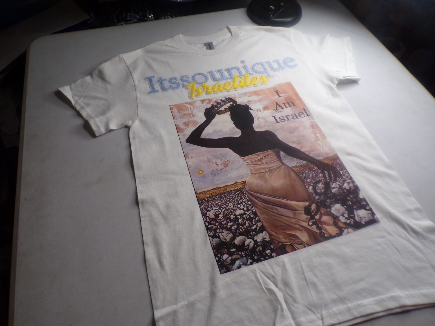 Itssounique Israelites I Am Israel w/Sky Blue Fringes