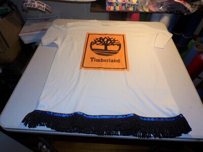 Timberland W/Black Fringes