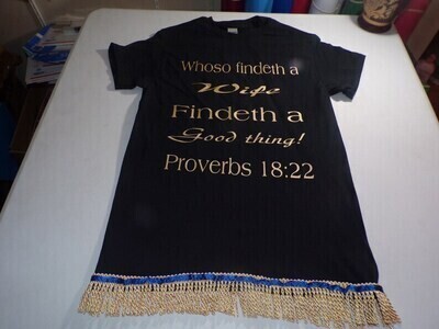 Whoso Findeth a Wife Findeth A Good Thing Proverbs 18:22 Gold Writing
