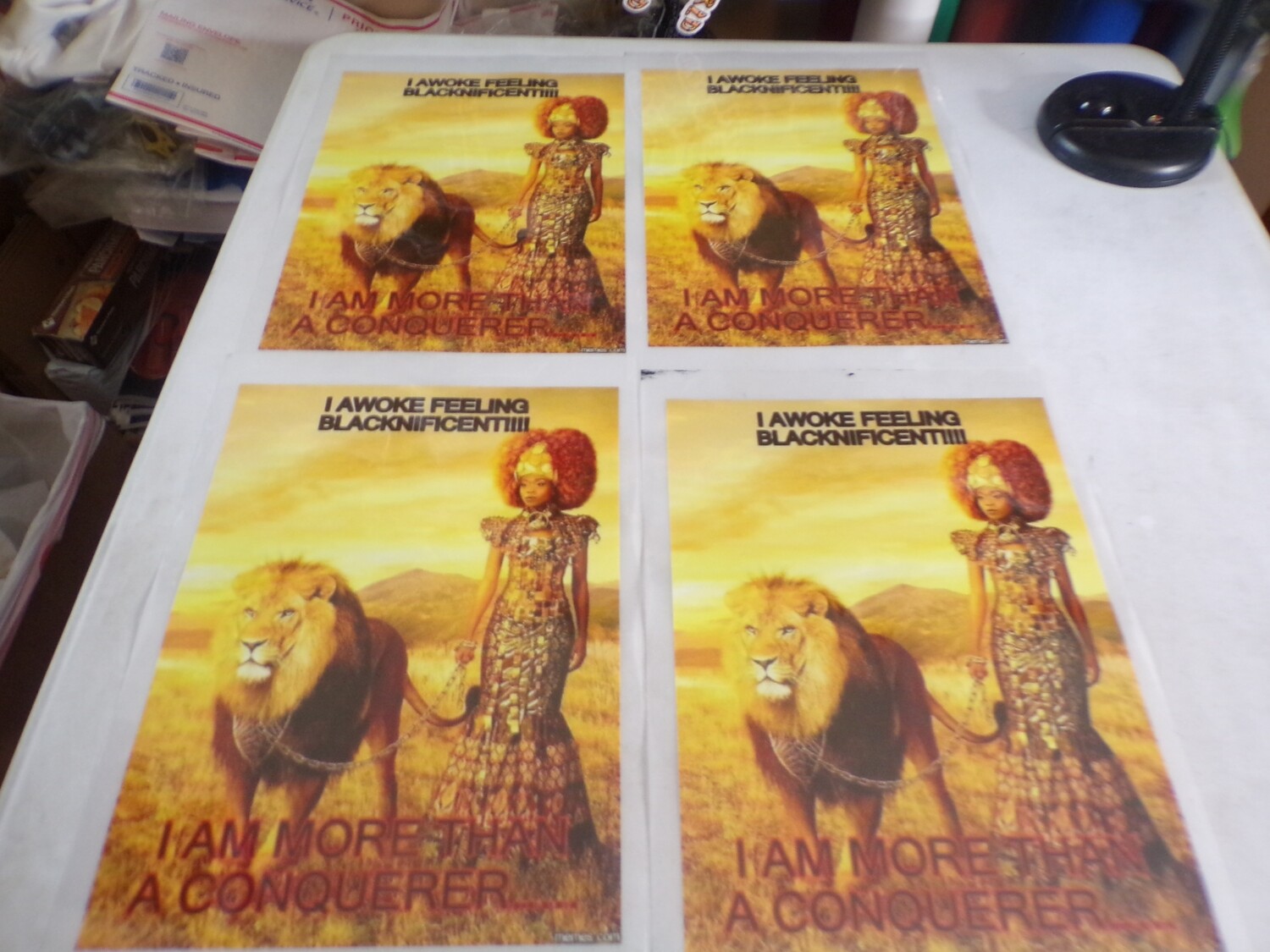 I Awoke Feeling Blacknificent I Am More Than A Conquerer Iron On Patch