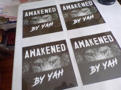 Awakened By Yah Iron On Patch