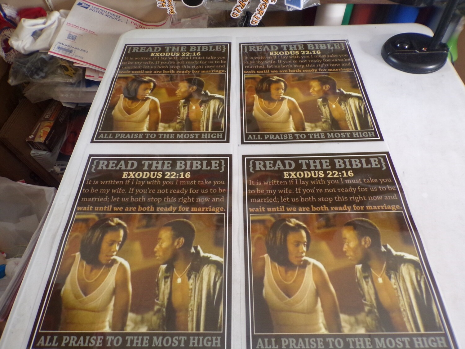 Read The Bible Exodus 22:16 Iron On Patch