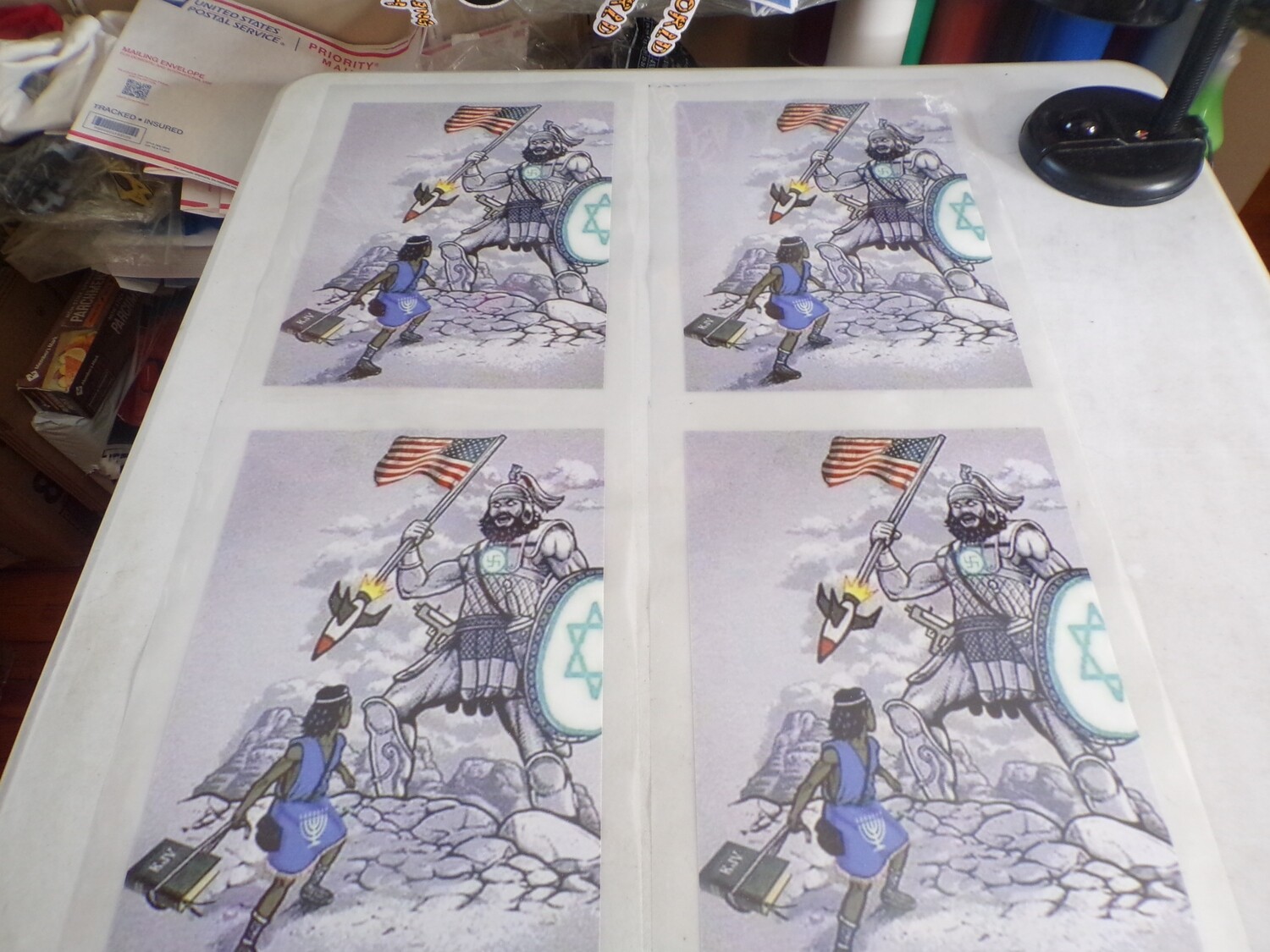 Jacob Against Esau Iron On Patch