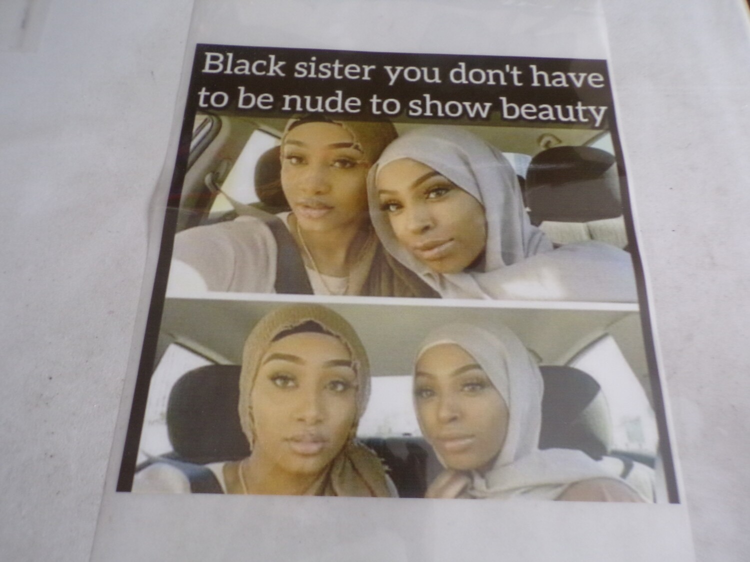Black Sister You Don't Have To Be Nude To Show Beauty Iron On Patch