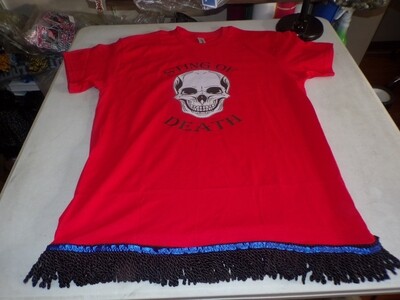 Sting Of Death Red Shirt w/Black Fringes