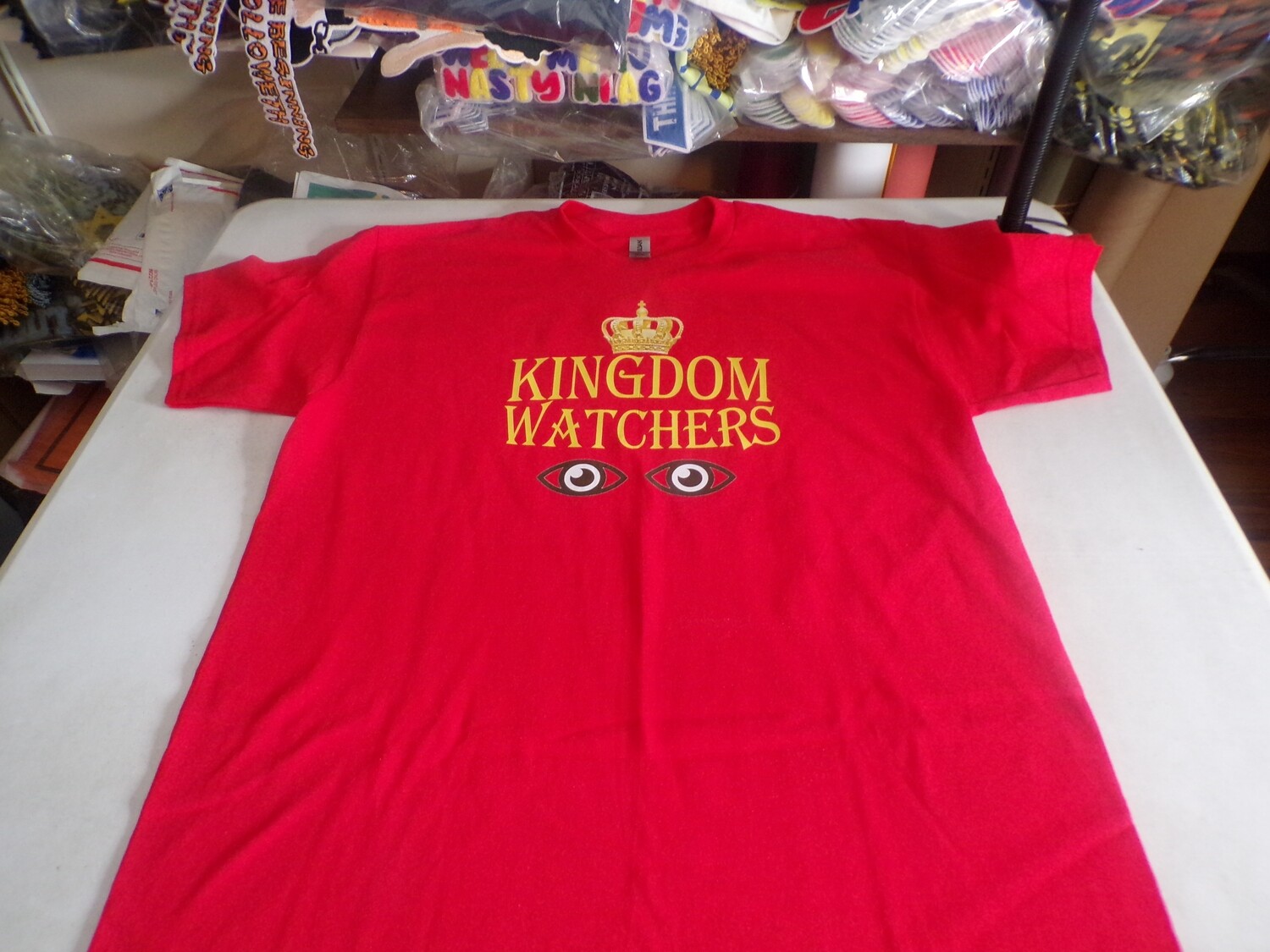 Kingdom Watchers Red Shirt Red/Gold Fringes