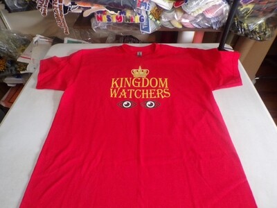 Kingdom Watchers Red Shirt Red/Gold Fringes