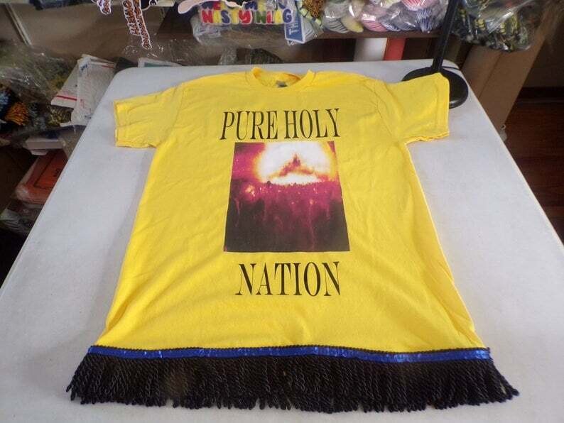 Pure Holy Nation Yellow Shirt Black Fringes