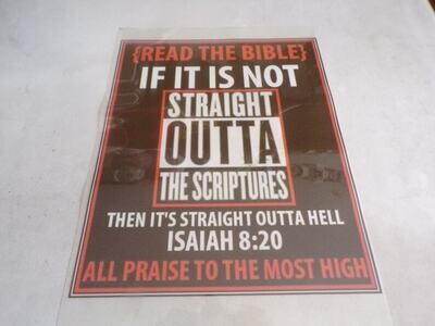 Read The Bible If It Is Not Straight Outta of The Scriptures Then It&#39;s Straight Outta Hell Isaiah 8:20