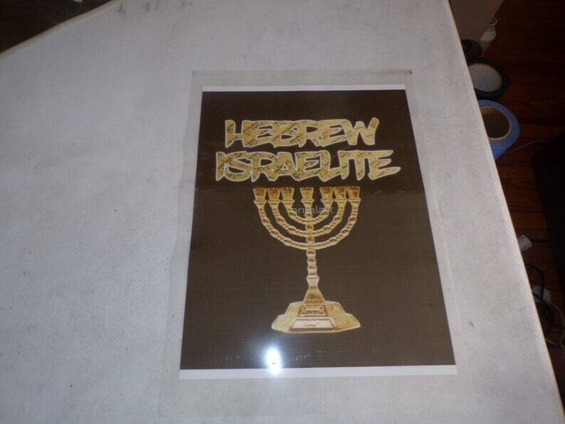 Hebrew Israelites Menorah Hot Stamp Iron On