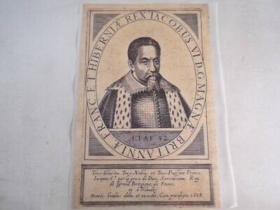 The Real King James Iron on Heat Stamp