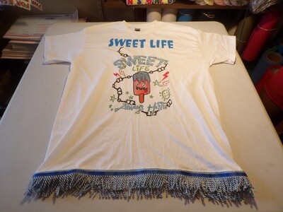 Sweet Life Always Hustling Sky Blue Fringes