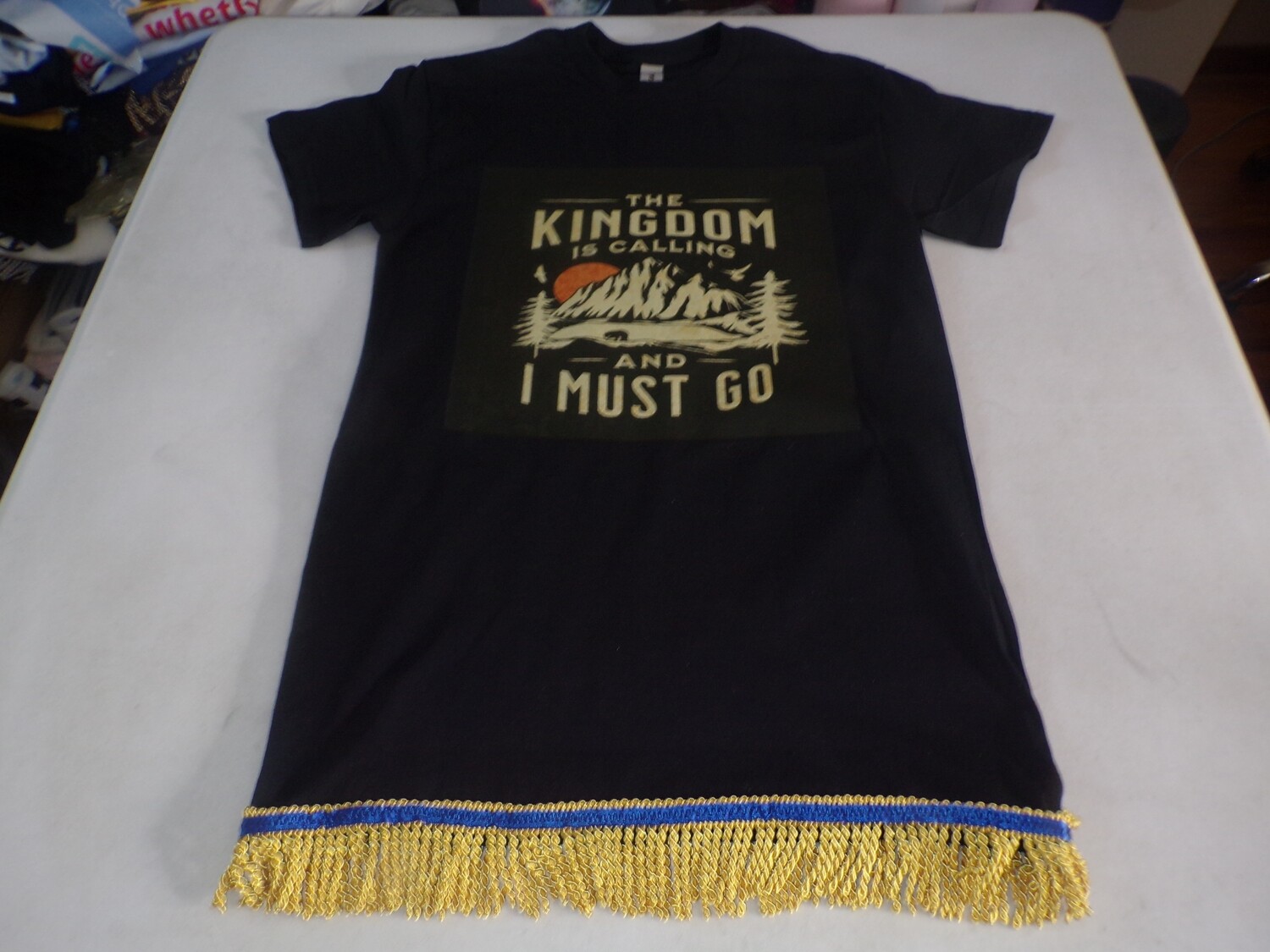 The Kingdom Is Calling and I Must Go Gold Fringes