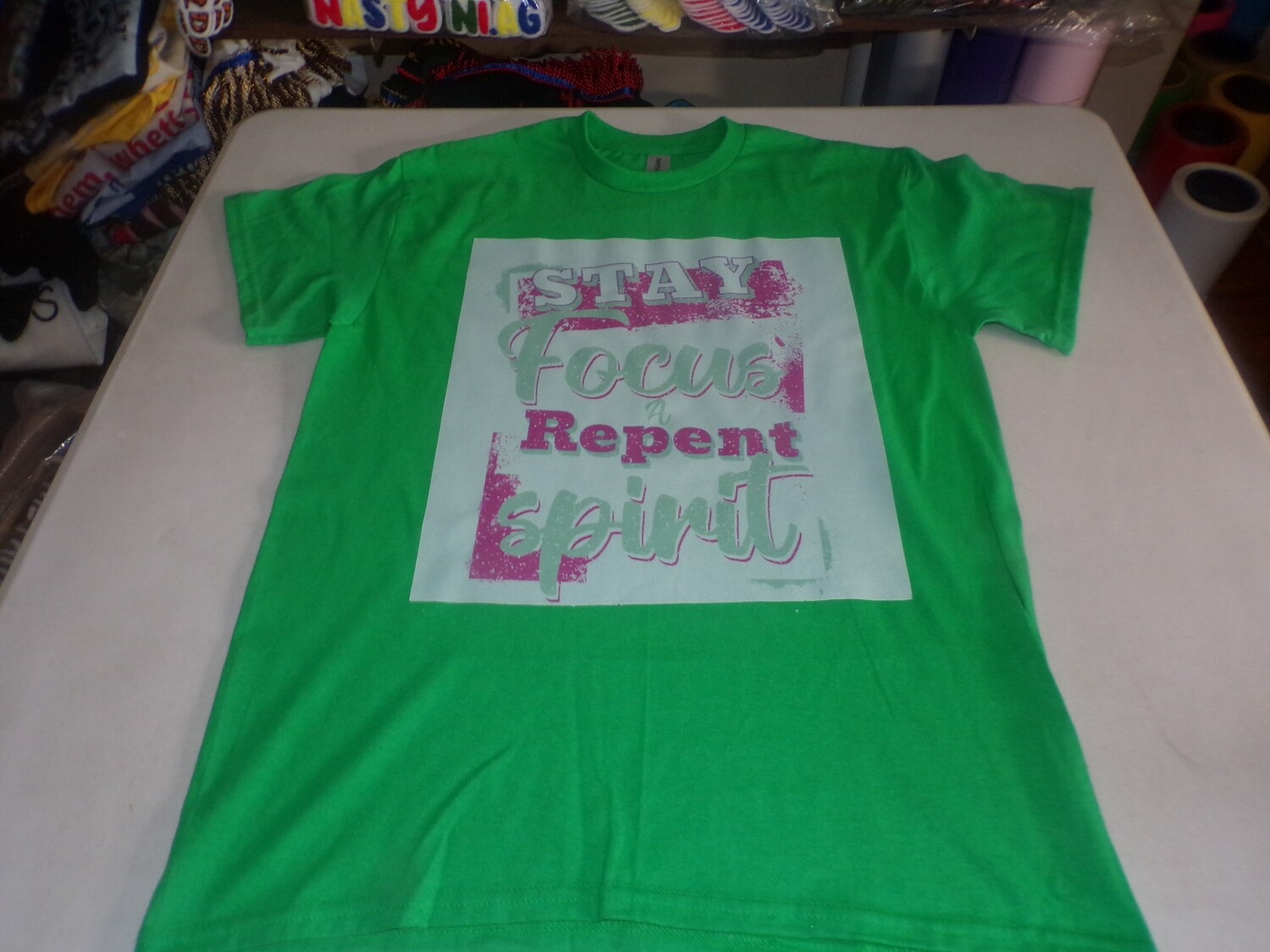 Stay Focus A Repent Spirit white fringes