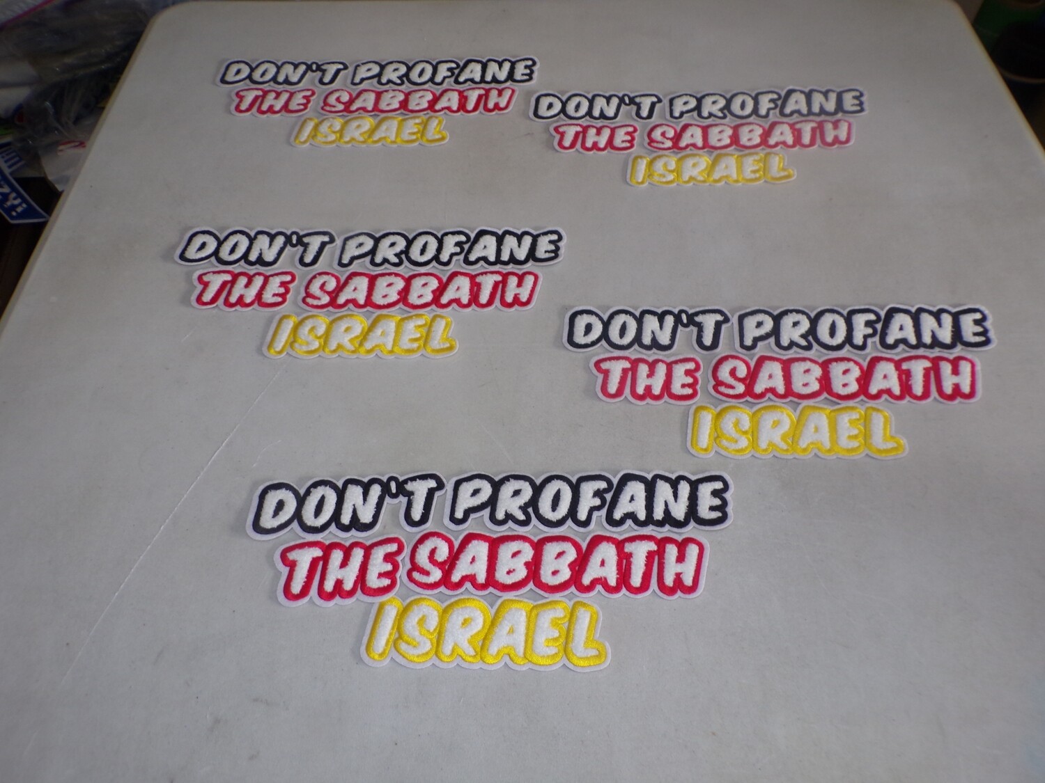 Don&#39;t Profane The Sabbath Israel 13 X 6 inches