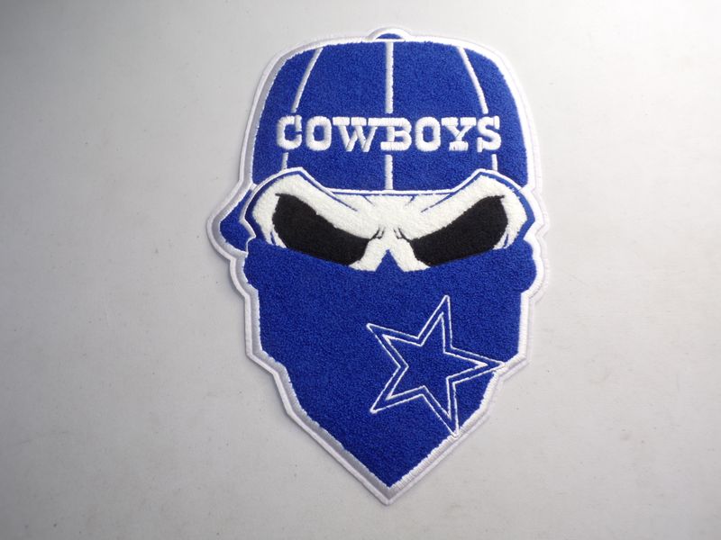 Exclusive Dallas Cowboys Stitch Work Iron On Patch 12x5 inch
