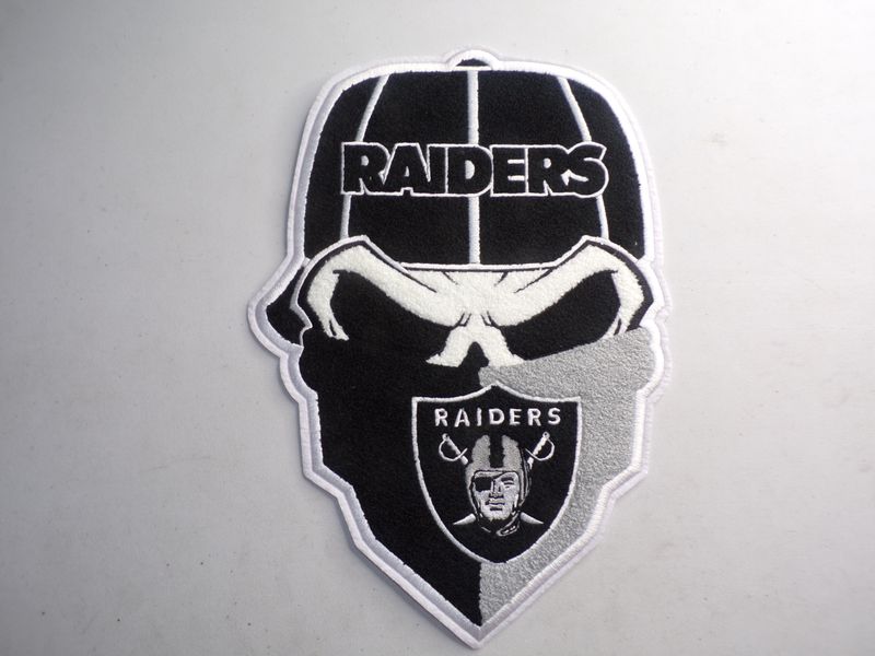 Exclusive Raiders Stitch Work Iron On Patch 12x5 inch