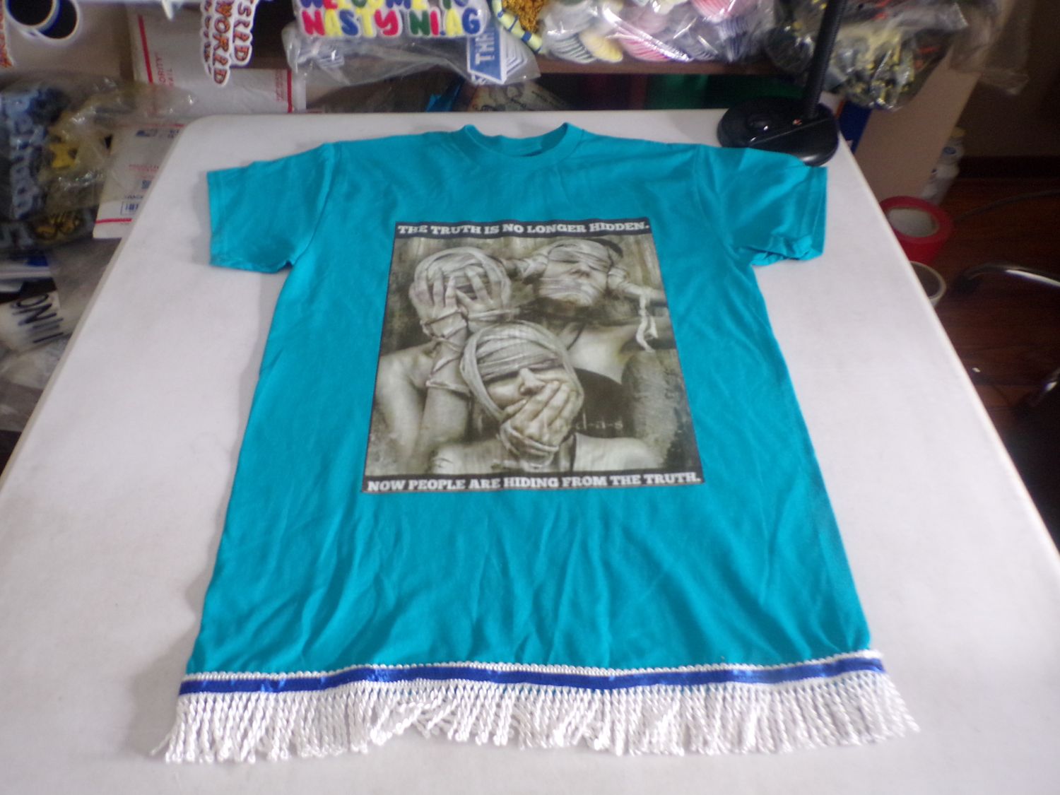 The Truth Is No Longer Hidden Now People Are Hiding from The Truth DTF Iron On Patch