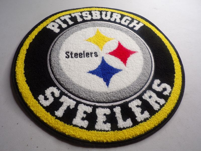 Exclusive Pittsburgh Steelers Stitch Work Iron On Patch 11 inch