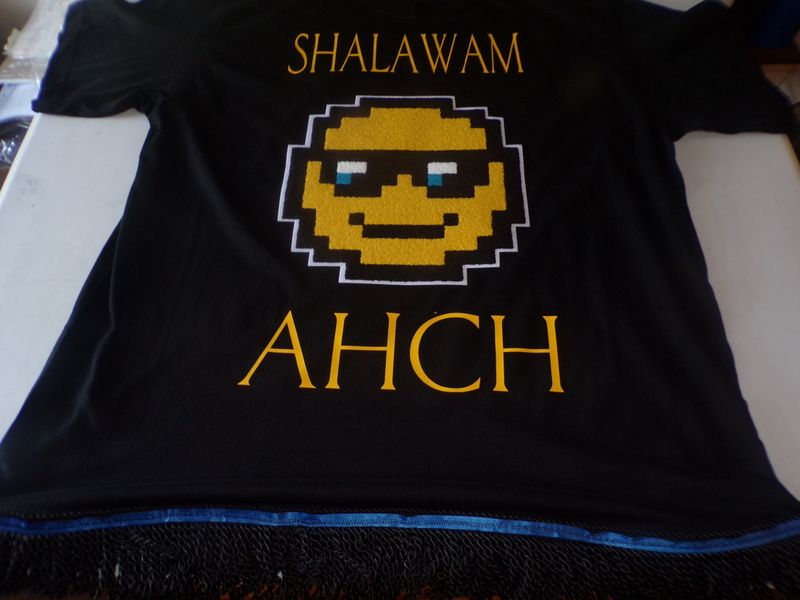 Shalawam Ahch Black Shirt Navy Blue Fringes