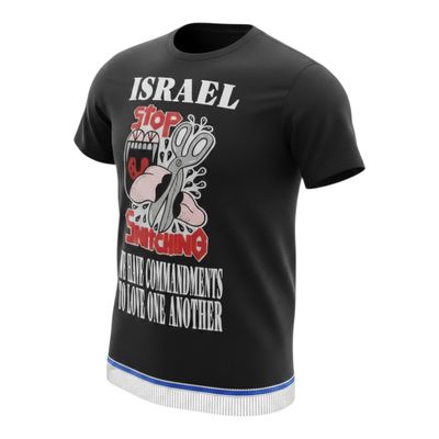 Exclusive Stop Snitching The Scissor Cut Patch 2 PC Set Tee Shirt